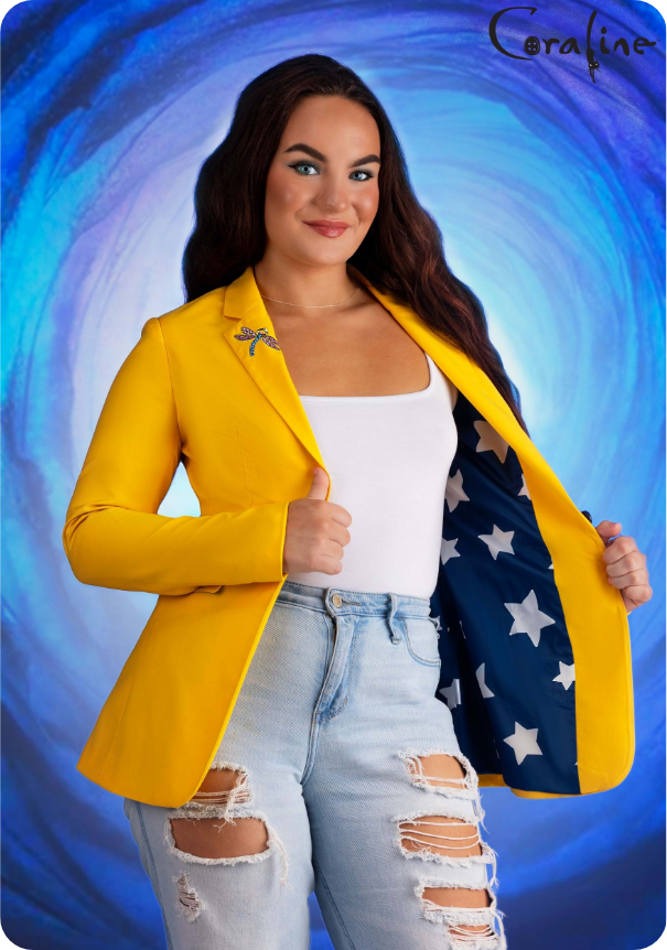 Coraline Yellow Blazer for Women